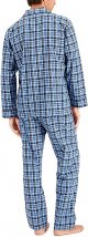 Men's Woven Plain-Weave Pajama Set