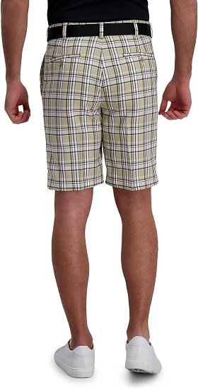 Men's Straight Fit Flat  Waist Patterned Short